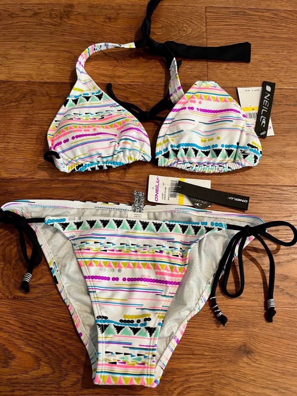 New with tag O'Neill White Apache Sunrise Ladies Bikini size M